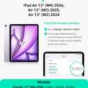 ESR for iPad Air 13 Inch Case M4/M3/M2 (2026/2025/2024), Removable Magnetic Cover with Pencil Charging & Storage, Adjustable Portrait/Landscape Stand, 9 Standing Angles, Shift Series, Light Blue