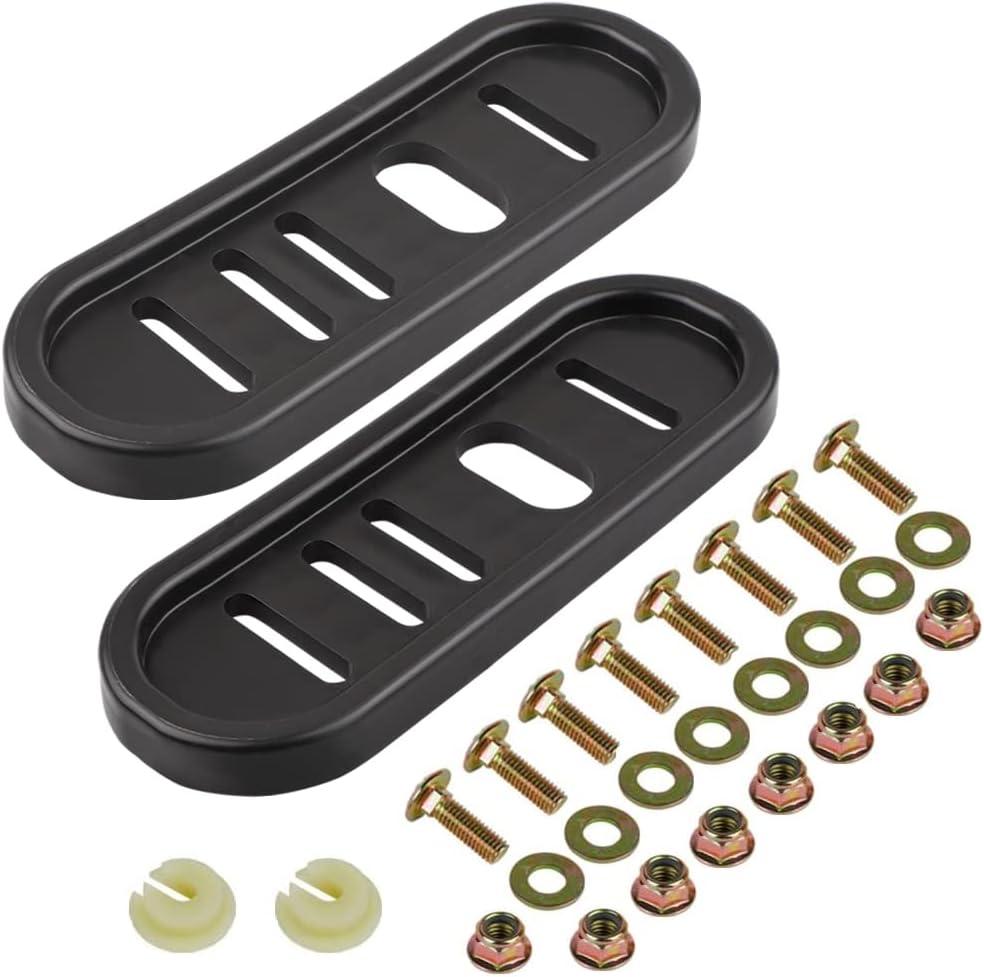 490-241-0010 Snowblower Slide Shoes Skid Shoe with Mounting Hardware for Universal MTD Snow Thrower (2 Pack)