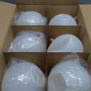 Poen 12 Pcs 6 Inch Large Christmas Ball Ornaments Glitter Extra Large Christmas Ornaments Giant Xmas Balls Tree Decorations with Hanging Loop for Xmas Holiday Party Decor (White)