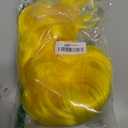 LANICE Yellow Wig Short Bob Wigs with Bangs for Women Loose Wavy Hair Shoulder Length Wigs Synthetic Colorful Wigs for Cosplay Daily PartyUse(Yellow12inch)