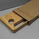 Medical king Walker Tray Table with Cup Holder Mobility Table Tray for Folding Walkers Foldable, Portable Multipurpose Bamboo Tray for Eating, Crafts, Laptops Medical Equipment Accessories - 21x16"