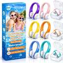 Swimming Nose Clip Ear Plugs - 9 Packs Silicone Swim Nose Plugs with Earplugs for Kids, Waterproof Pool Nose Plug for Diving Surfing and Other Water Sports with Storage Box, Multi-Color