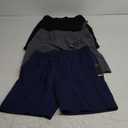 Essential Elements 3 Pack: Men's Cotton Shorts - 100% Cotton Lounge Athletic Casual Sleep Casual Pajama PJ Shorts (Small)