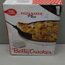 Betty Crocker Pizza Maker Plus, 12" Indoor Electric Grill, Nonstick Griddle Pan for Pizzas, Quesadillas, Tortillas, Nachos and more, 12" Electric Griddle for Delicious Meals and Snacks, White (Full Size)