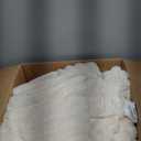 BEDELITE Fleece Full Comforter Set -Super Soft & Warm Fluffy Cream White Bedding, Luxury Fuzzy Heavy Bed Set for Winter with 2 Pillow Cases