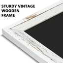 Rustic Wood Framed Chalkboard, 36" x 24" Wall-Mounted Blackboard for Kitchen, Restaurant Menu, Office & Home Dcor