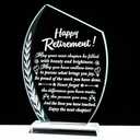 Movdyka Retirement Gifts for Women Men - 2026 Happy Retirement Crystal Keepsakes Plaque Best Retired Gift for Woman Male Teacher Doctor Nurse Coworkers Boss Mom Friends Retiring Present Decor