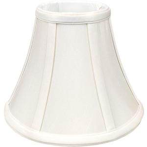 Royal Designs, Inc. BS-704UT-8WH True Bell Basic Lamp Shade with UNO Fitter, 4" x 8" x 6.5", White