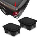 2 x 2PCS Bed Rail Stake Pocket Covers, Truck Stake Pocket Covers, Dustproof Truck Bed Hole Plugs, Truck Bed Accessories Rear Truck Holes Covers Compatible with Dodge Ram 1500 2500 3500 2019-2022