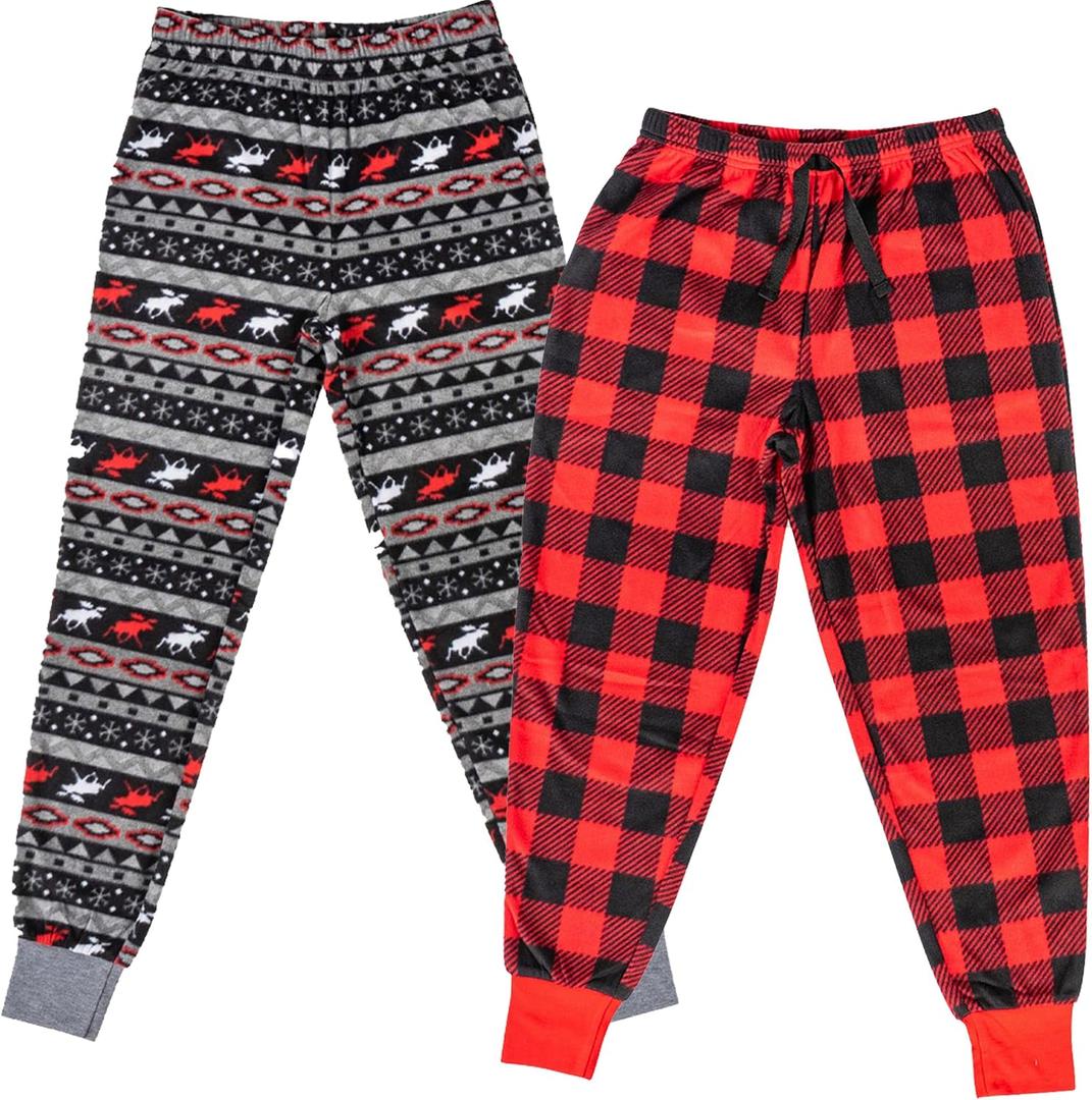 Mad Dog Girl's Pajama Pants - 2/3 Pack, Soft Micro Fleece Fashion Sleepwear Lounge. Sizes: 14/16