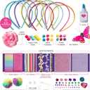 Pretty Me Headband Making Kit for Girls - Arts & Crafts Easter Gift - Make Your Own Fashion Headbands for Kids - DIY Hair Accessories - Gift for Ages 5-12 Year Old Girl - Little Kids Art & Craft Gifts