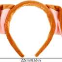 Minkissy Puppy Dog Ears Headband Puppy Ears Hairband for Women Men Halloween Animal Dress up Costume Accessory for Cosplay Dog-Ears Hair Hoop