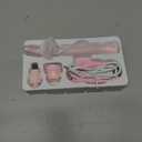 HEBECA Nose Hair Trimmer for Women 3in1 Facial Hair Removal Trimmer - Metal Body, Rechargeable, Waterproof, Portable - Nose, Ear, Eyebrow, Peach-Fuzz, Lips, Chin (Pink)