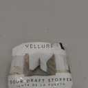 Vellure Door Draft Stopper for Bottom of Door - Premium Door Sweep for Bottom of Door/Weather Stripping Door Seal (Save Energy  installs Quickly and Easily) Door Strip Ideal for (white)