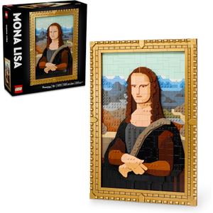 LEGO Art Mona Lisa Building Set - Leonardo da Vinci Wall Display, Ages 18+ - DIY Crafts for Men, Women - Great for Puzzle Lovers - Birthday Gift Idea - Includes Detachable Frame - 31213