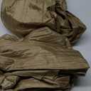 Elrene Home Fashions Athena Faux Crushed-Silk Window Curtain Panel and Valance Set, 52"x95" (2 Panels) & 1 Valance, Gold