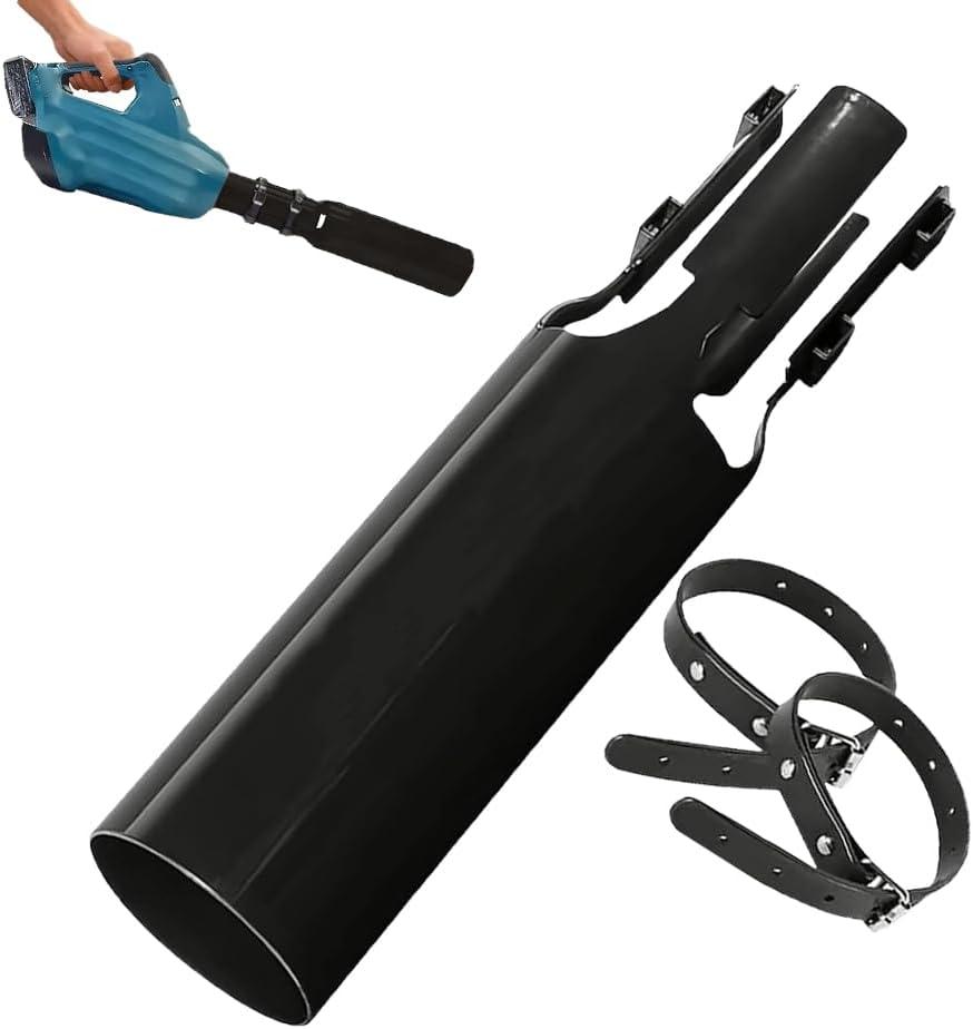 Leaf Blower Air Booster, Air Flow Booster for Blower, Turbo Nozzle Extension Airflow Accelerator, Lawn and Driveway Leaf Force Cleanup (1 pc Black)
