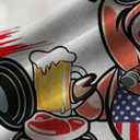 wihnsinop Mens Funky Hawaiian Bowling Shirts Holiday Theme Shirt Button Down Shirts Big and Tall (White, S)