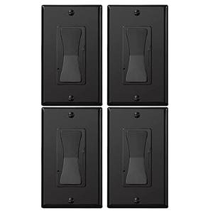 KEYGMA Black 0-10V LED Dimmer Switch for LED Lights, Single-Pole or 3-Way, Halogen and Incandescent Bulbs, Wallplate Included, ETL Listed KEYGMA Black 0-10V LED Dimmer Switch for LED Lights, Single-Pole or 3-Way, Halogen and Incandescent Bulbs, Wallplate Included, ETL Listed