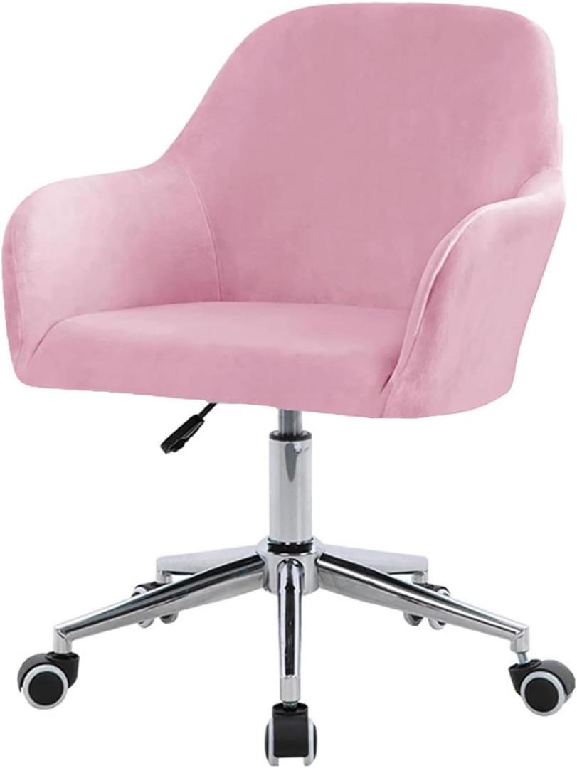 Velvet Office Chair Slipcover with Arms,Cover Chair for Vanity,Modern Office Computer Chair Protector,Stretch Wingback Dining Chair Cover Protector for Home Kitchen Living Room (1Pcs, Q)