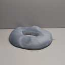 Donut Pillow Seat Cushion Chair Pad for Tailbone Pain Relief and Hemorrhoids, Memory Foam Seat Chair Cushion for Postpartum Pregnancy, Seat Cushions for Men and Women for Home & Office(Gray) (45*40*7CM)