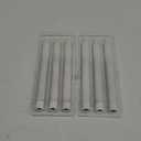 GenSwin Flameless White Taper Candles Flickering with 10-Key Remote, Battery Operated Led Warm 3D Wick Light Window Candles Real Wax Pack of 6, Christmas Home Wedding Decor(0.78 X 9.64 Inch)