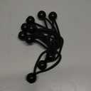 50-Piece YELIER Ball Bungee Cord (Black, 4"), UV Resistant, Antioxidant, Secure Tie Down