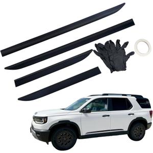 Exterior Body Side Door Molding Guard Cover Trims 4pcs (Black) Fits for Honda Passport 2026 Door Molding Decorative Stripe Cover Trim