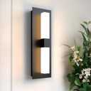 Wall Sconce Indoor, Modern Dimmable LED Wall Light Fixtures, 10W Black Vanity Sconces Wall Lights for Bathroom Hallway Bedroom Living Room, 3000K