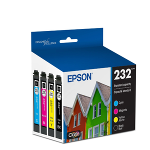PSON 232 Claria Ink Standard Capacity Black & Color Cartridge Combo Pack (T232120-BCS) Works with WorkForce WF-2930, WF-2950, Expression XP-4200, XP-4205