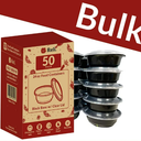 Reli. Meal Prep Bowls w/Lids  50 Pack (16 oz) | Disposable Bowls with Lids | Microwave/Freezer Safe