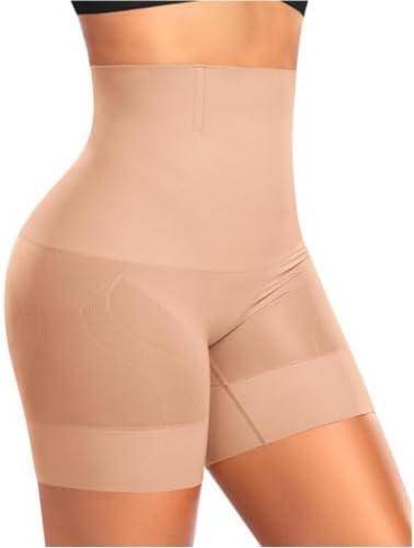 Werena Shapewear Shorts Tummy Control for Women High Waisted Body Shaper Underwear Slimming Slip Shorts Under Dresses M