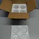 Bathroom Organizers and Storage, 4 pack Glass Qtip Holder, Bathroom Jars with Lids, Vanity Organizer for Cotton Rounds, Balls & Floss Picks, Qtips, Vanity & Makeup Bathroom Canisters with Lids (Clear)