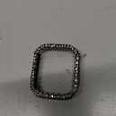 Bling Bumper Case Compatible with Apple Watch Series 11/10 42mm, Diamond Protective Face Cover for Women, Hard PC Frame Protector for iWatch Series 11/10 42mm (Black)