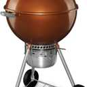 Weber Original Kettle Premium Charcoal Grill, 22-Inch, Copper Outdoor BBQ Grill with BuiltIn Thermometer, Heat Control Dampers & OneTouch Cleaning System