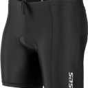 SLS3 Triathlon Shorts Mens  Tri Shorts Mens  2 Pockets FRT  Designed by Athletes for Racing (Medium, Black)