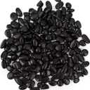 18lbs Natural Polished Decorative Gravel - Small Black Stones, Aquarium Gravel & Garden Ornamental Pebbles