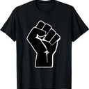 Black Power FIST - Black History Month T-Shirt, M