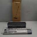 Floor Scrub Brush with Long Handle Length Adjustable, 3 in 1 Heavy-Duty Stiff 90° Bristle Floor Scrubber Broom with Squeegee, Cleaning Brush for Bathroom, Garage, Kitchen, Tile, Deck & Patio (Gray)