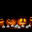 Flameless Tea Lights Candles - Realistic LED Flickering Operated Tea Lights Steady Battery Tealights Long Lasting Electric Fake Candles in White 24pcs Decoration for Party and Gifts Ideas (24pack)