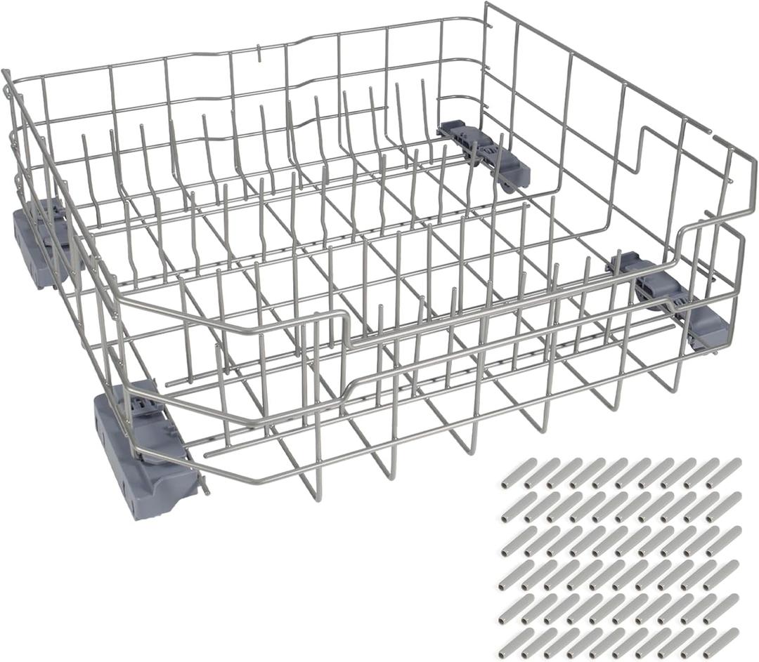 Upgraded WD28X34744 WD28X26099 Dishwasher Lower Rack Compatible with GE dishwashers, Replacement number WD28X10346, WD28X22506, WD28X22696, WD28X24396, WD28X24478, WD28X26103 ect