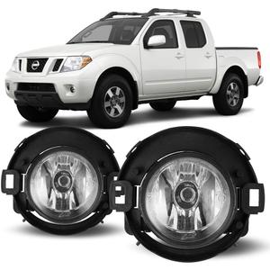 Winjet Fog Lights OEM Series for [2005-2015 Nissan Xterra] [2010-2017 Frontier][2018 2019 Nissan Frontier] with H11 12V 55W Halogen Bulbs Fog Lamps Replacement w/Wiring and Switch Kit Clear Lens