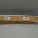 UNISHADES no Drill Cordless Roman Shades for Windows, 23" W 64" H - 100% Blackout - Linen - Mist White