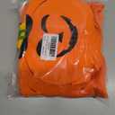 2 x 3 PCS Glow in the Dark Pumpkin Costume for Women - Halloween Outfit with Headband, Candy Bag, Wrinkle-Resistant Poncho (One Size, Fits Over Sweaters)