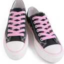 2 x VSUDO 5/16" Fine Weave Flat Shoe Lace Shoestring for Running Athletic Sneaker (47" ( 120 CM ), 09 Pink)