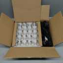 Brightown Outdoor String Lights 25FT G40 Globe Patio Lights with 27 Edison Glass Bulbs(2 Spare), Waterproof Connectable Hanging Light for Backyard Porch Balcony Party Decor, E12 Socket Base, Black