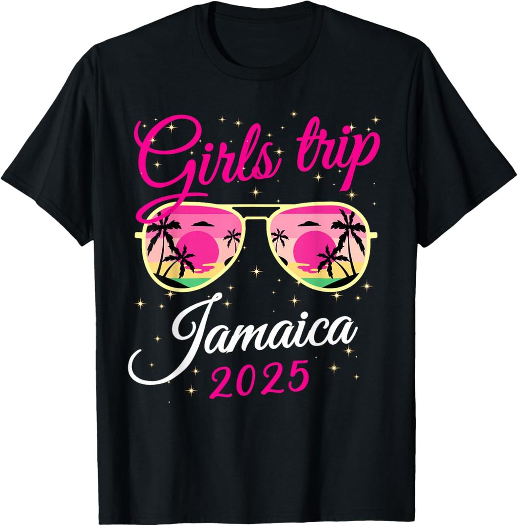 Jamaica Girls Trip 2025 Girls Weekend Party Friend Matching T-Shirt, S
