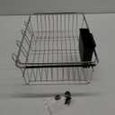 JASIWAY Dish Drying Rack in Sink, Expandable Stainless Steel Dish Drainers for Kitchen Counter, Dish Dryer Rack for Inside Sink, Over The Sink Dish Racks with Utensil Holder, Silver