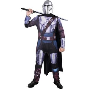 Warrior Battle Costume Adult Deluxe Set for Halloween Up Party and Roleplay Cosplay with Cape and Mask (XX-Large)