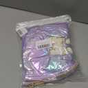 Hiroyuki Iridescent Makeup Bag, 14 inches Cosmetic Bag, Large Capacity Travel-Friendly Pouch (plain, pink)